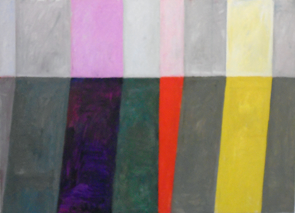 Adaptation #7, 2019, oil on wood, 22" x 30"