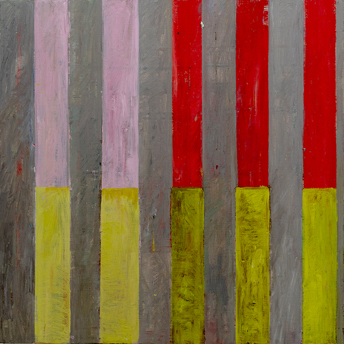 Adaptation #8, 2019, oil on wood, 20" x 20"