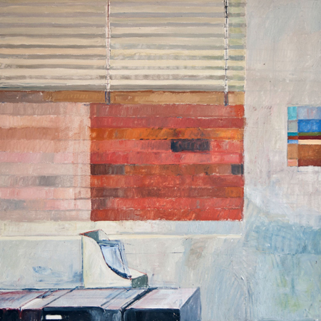 Payroll, 2011, oil on wood, 30" x 30"