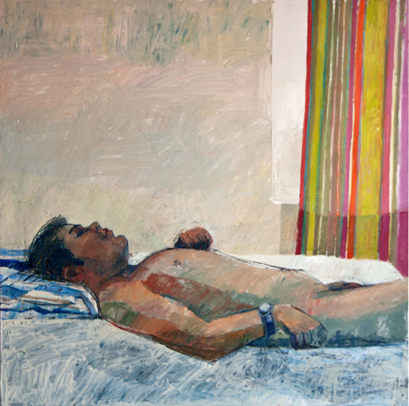 Gabe #2, 2011, oil on wood, 30" x 30"
