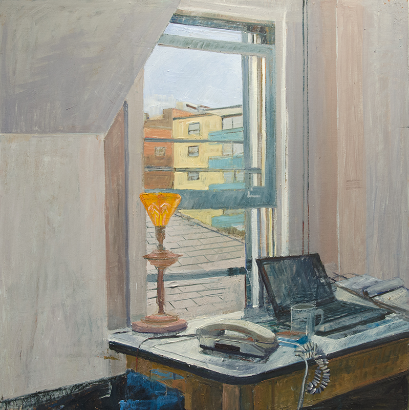 Untitled, 2014, oil on wood, 30" x 30"