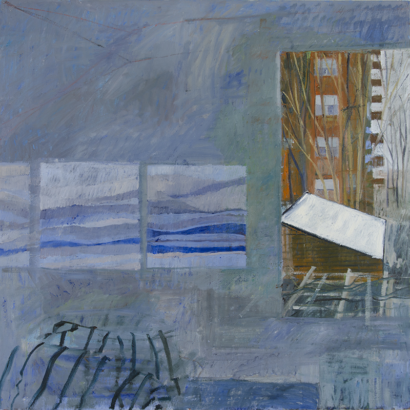 Felt #4, 2014, oil on wood, 30" x 30"