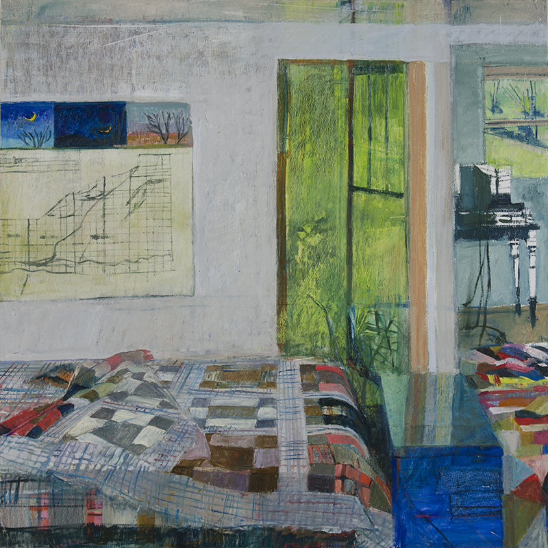 Summer #2, 2013, oil on wood, 30" x 30"
