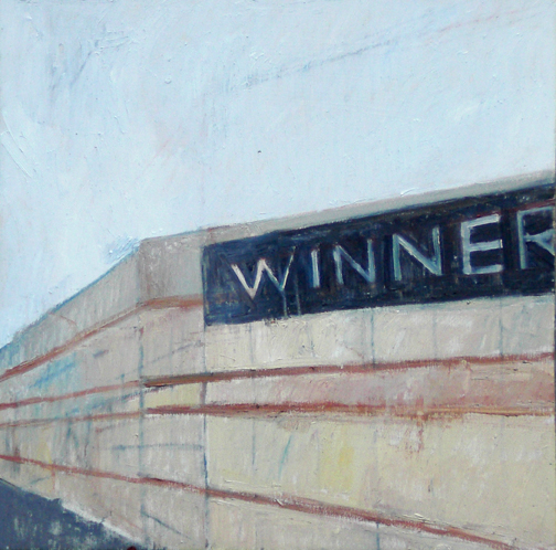 WINNER, 2009, oil on wood, 16" x 16"