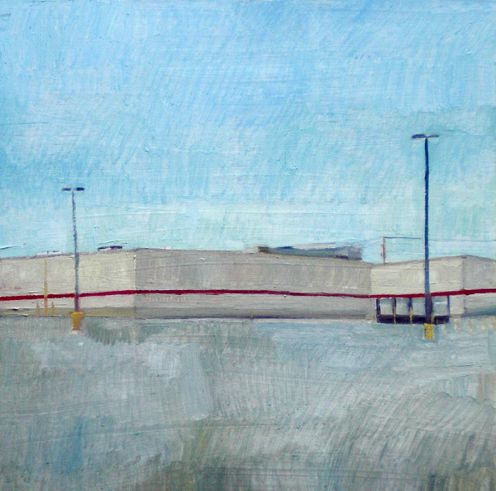 Untitled, 2009, oil on wood, 16" x 16"