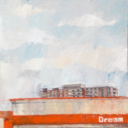 Dream, 2009, oil on wood, 16" x 16"