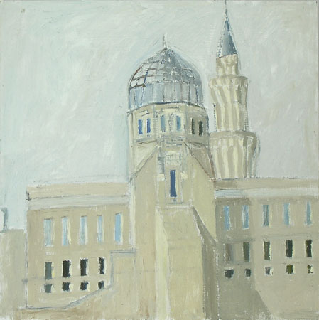 Bai'tul Islam Mosque #1, 2006, oil on wood, 16" x 16"