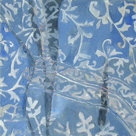 Beauty of Hijaab #2, 2006, oil on wood, 16" x 16"