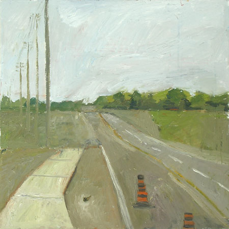Teston Road #2, 2006 oil on wood 16" x 16 "
