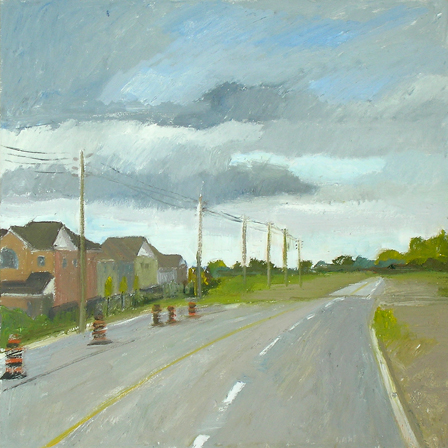 Teston Road #1: Sajdah, 2006, oil on wood, 16" x 16"