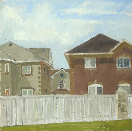 Mosque Gate #3, 2006 oil on wood 16" x 16 "