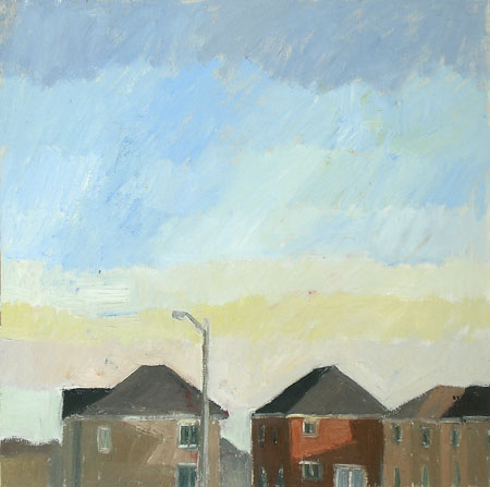 Ahmadiyya Avenue, 2006, oil on wood, 16" x 16"