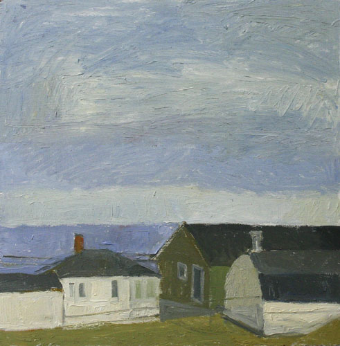 8 | 9 Pouch Cove #4, 2005 oil on wood 16" x 16" Pouch Cove Air Index Home | Paintings | Curriculum Vitae | Reviews/Essays | Links |