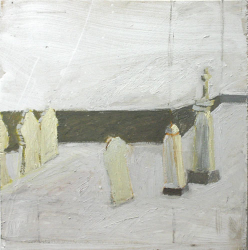Grunchy Hill #1, 2005 oil on wood 16" x 16" Pouch Cove Air Index Home | Paintings | Curriculum Vitae | Reviews/Essays | Links |