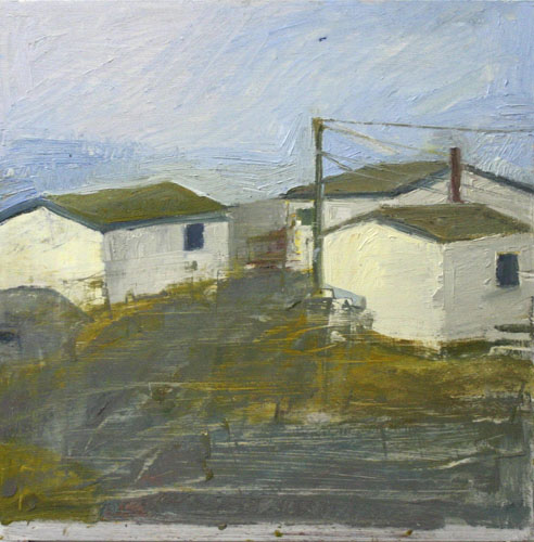 Town Loop #1, 2005 oil on wood 16" x 16" Pouch Cove Air Index Home | Paintings | Curriculum Vitae | Reviews/Essays | Links |