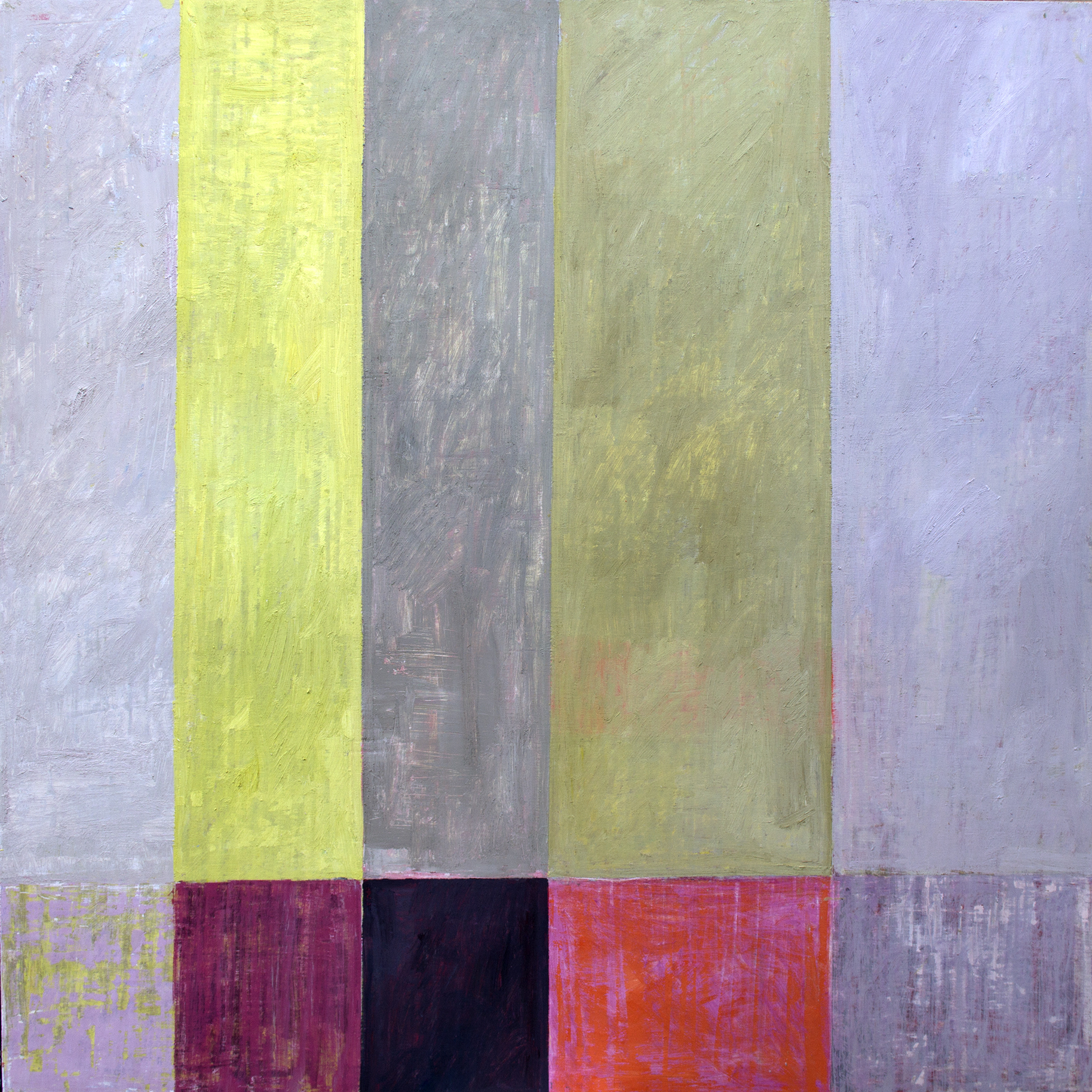Watershed #6, 2017, oil on wood, 48" x 48"