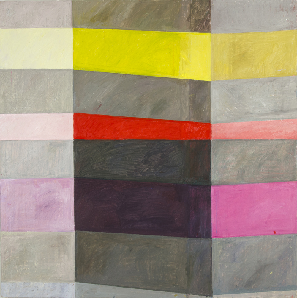 Watershed #9, 2017, oil on wood, 48" x 48"