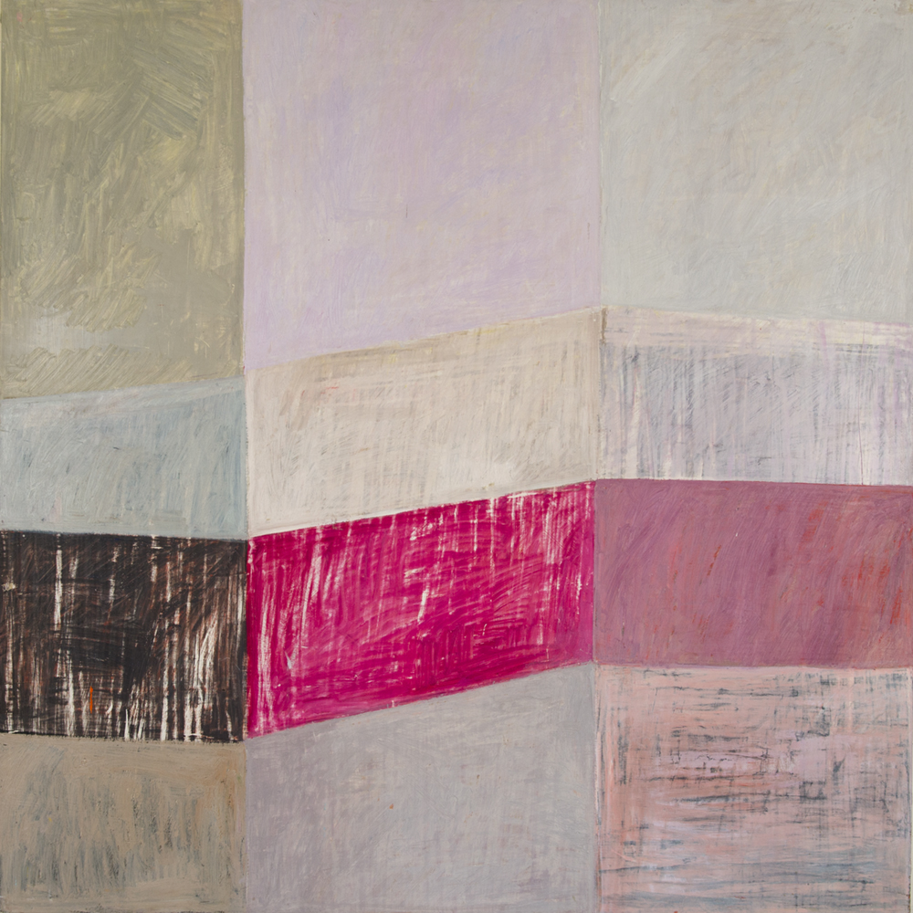 Watershed #12, 2017, oil on wood, 48" x 48"